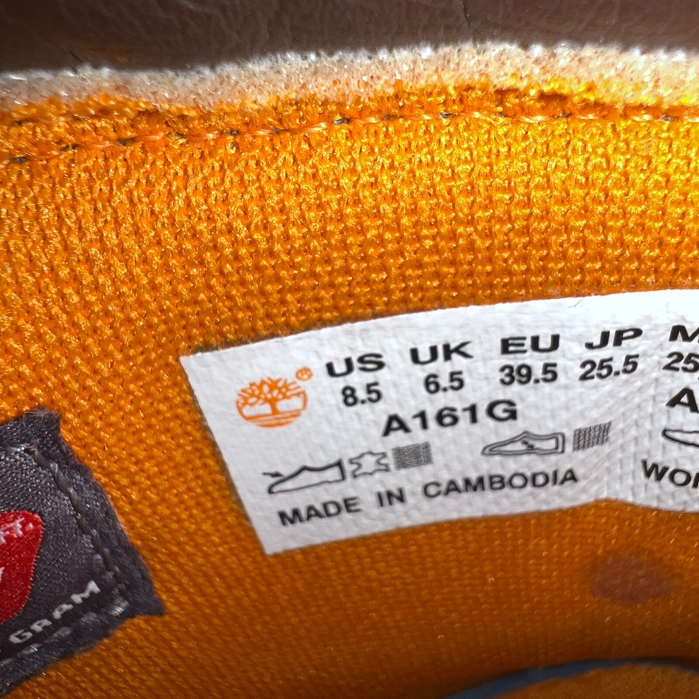 Timberland Premium Linden Woods Waterproof Wheat Nubuck Tan A161G Woman’s 8.5 - Picture 8 of 8